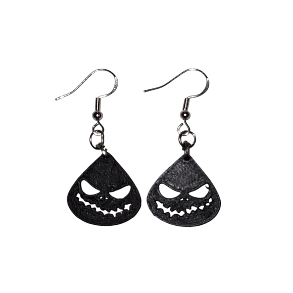 Custom 3D Jack Skellington Earrings Unique Design - Picture 3 of 3